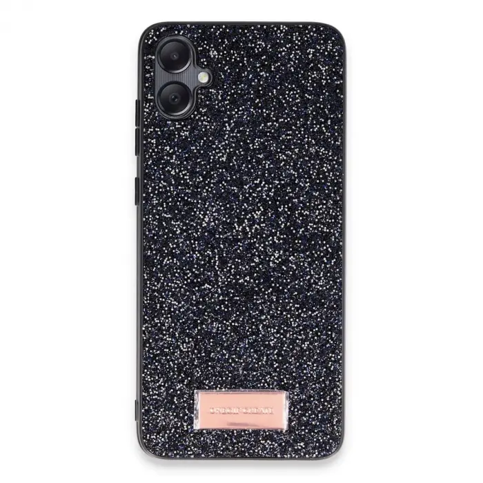Onegif Samsung Galaxy A05 Bright Simli Kapak - Siyah