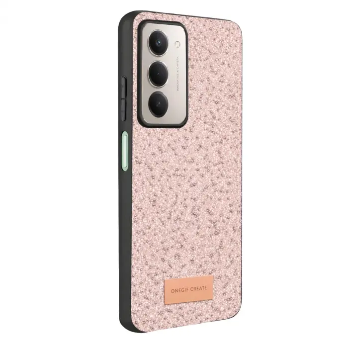 Onegif Xiaomi Redmi 15 4g Bright Simli Kapak - Pembe
