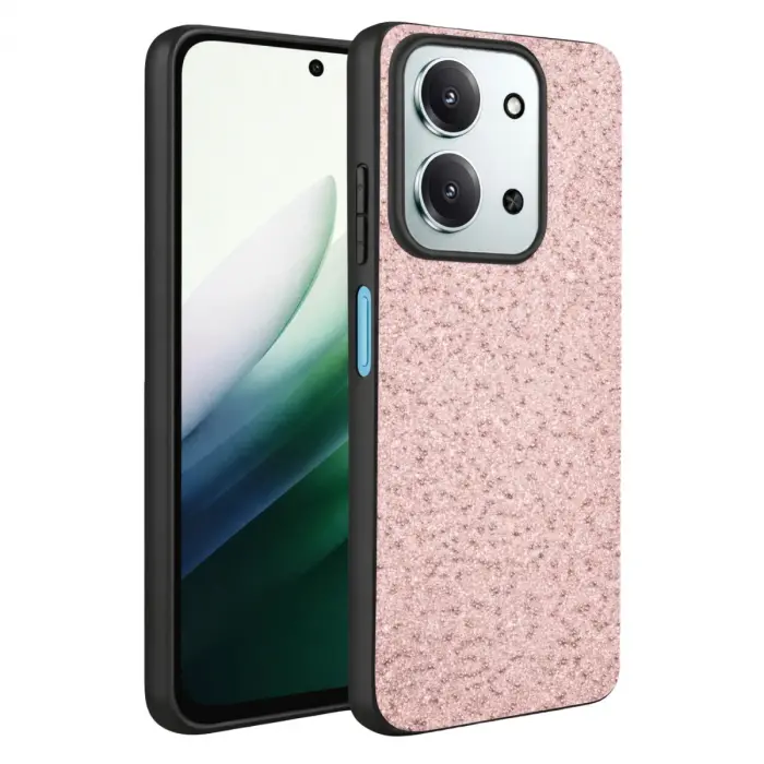 Onegif Xiaomi Redmi 15c 4g Bright Simli Kapak - Pembe