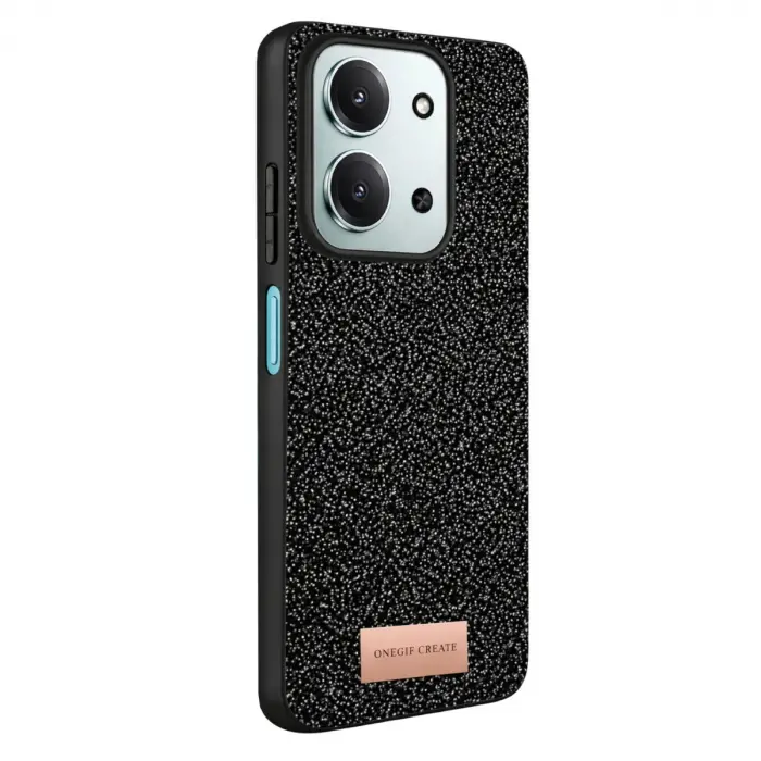 Onegif Xiaomi Redmi 15c 4g Bright Simli Kapak - Siyah