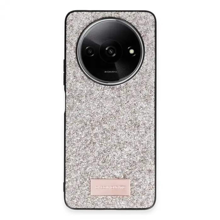 Onegif Xiaomi Redmi A3 4g Bright Simli Kapak - Gold