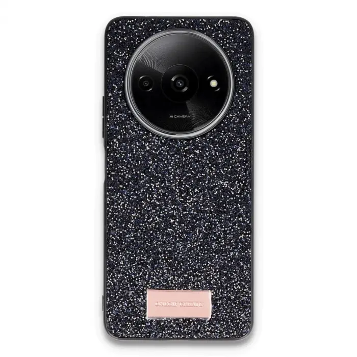 Onegif Xiaomi Redmi A3 4g Bright Simli Kapak - Siyah