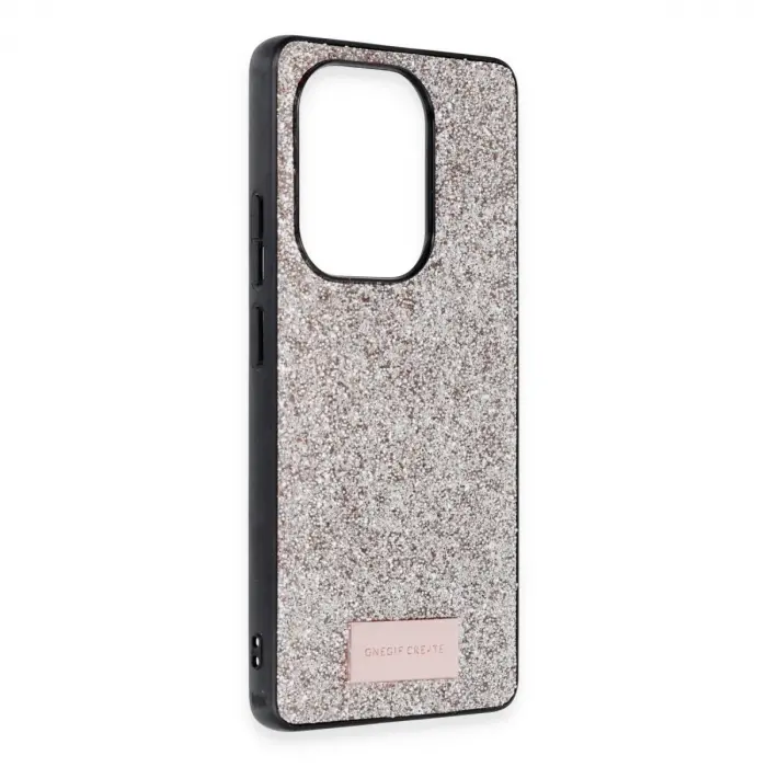 Onegif Xiaomi Redmi Note 13 Pro 4g Bright Simli Kapak - Gold