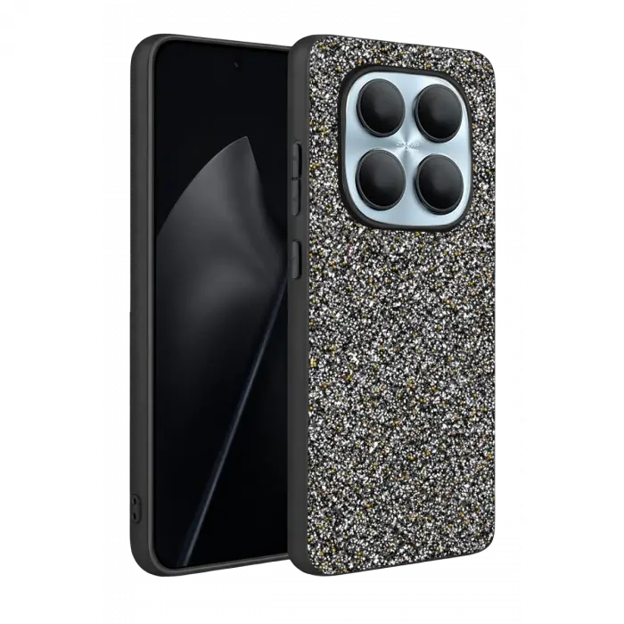 Onegif Xiaomi Redmi Note 15 4g Bright Simli Kapak - Gold