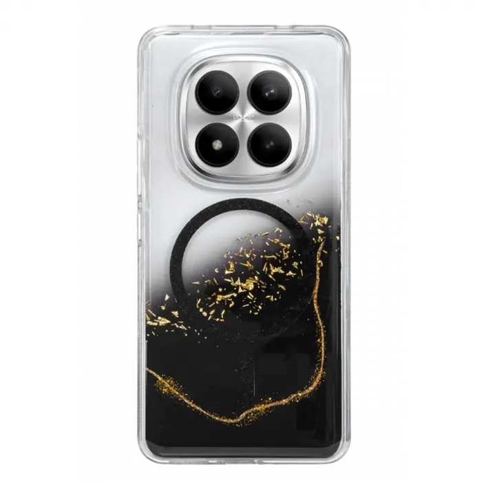 Onegif Xiaomi Redmi Note 15 Pro Plus 5g Lotus Simli Magsafe Kapak - Siyah