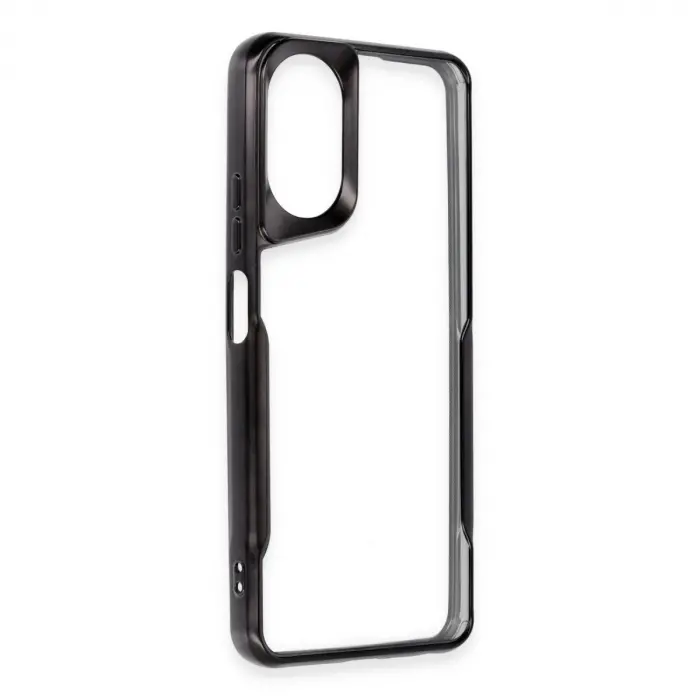 Oppo A38 Kılıf Boyi Silikon Kapak - Siyah