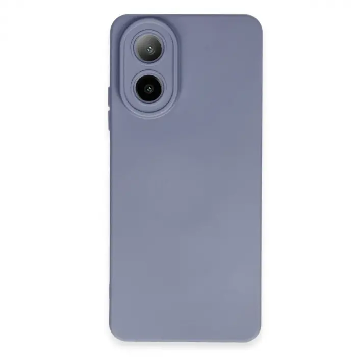Oppo A38 Kılıf Nano İçi Kadife Silikon - Gri