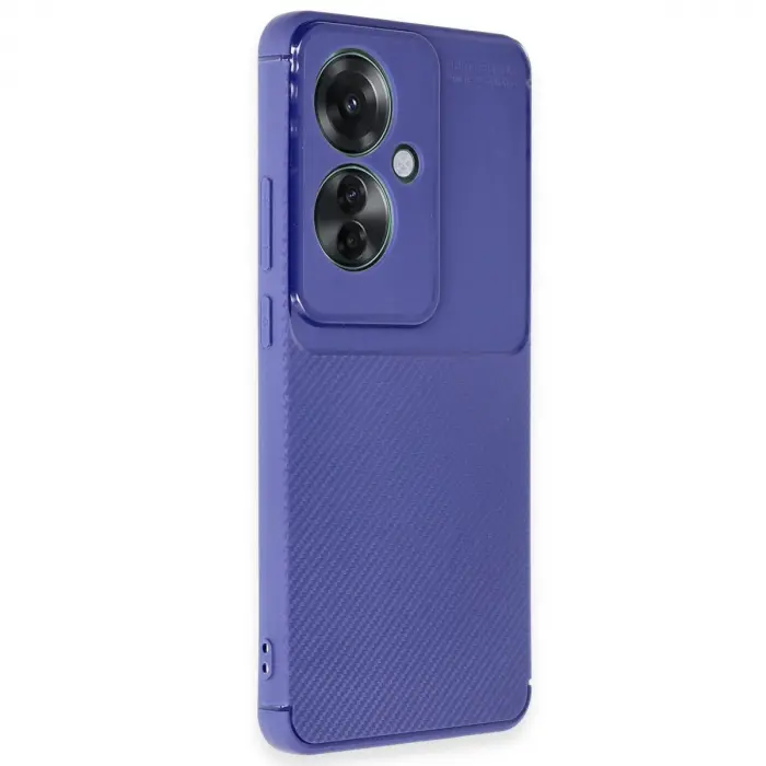 Oppo Reno 11f Kılıf Auto Focus Karbon Kapak - Lacivert