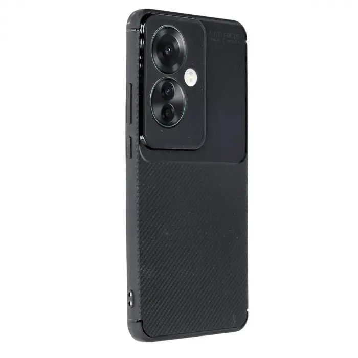 Oppo Reno 11f Kılıf Auto Focus Karbon Kapak - Siyah