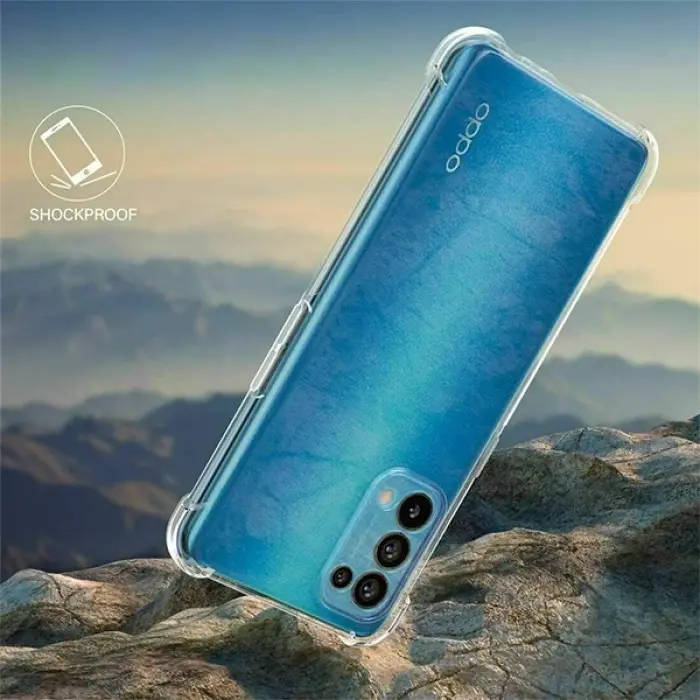 OPPO Reno A15 - A15s Kamera Korumalı Shockproof Silikon Kılıf-(5775)