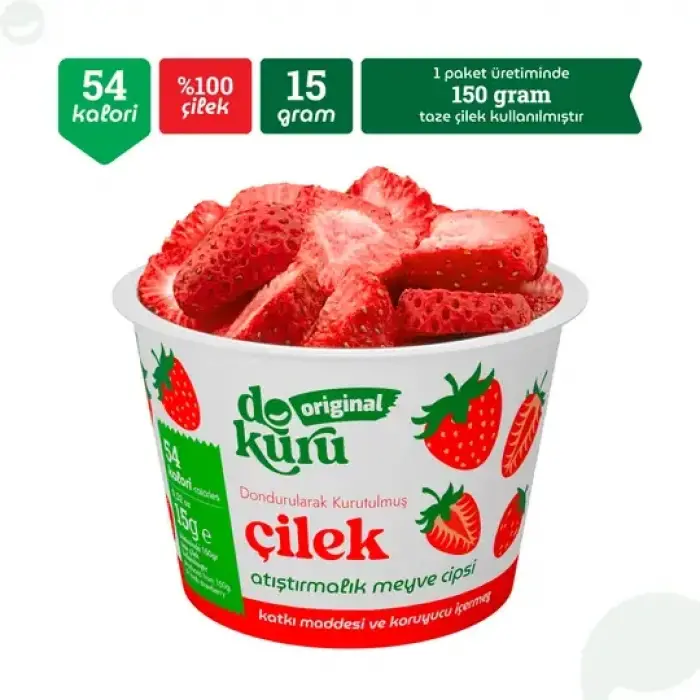 Original Çilek Atıştırmalık Meyve Cipsi 15gr