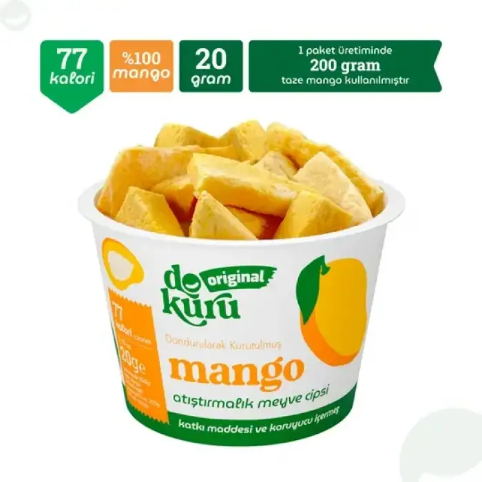Original Mango Atıştırmalık Meyve Cipsi 20gr