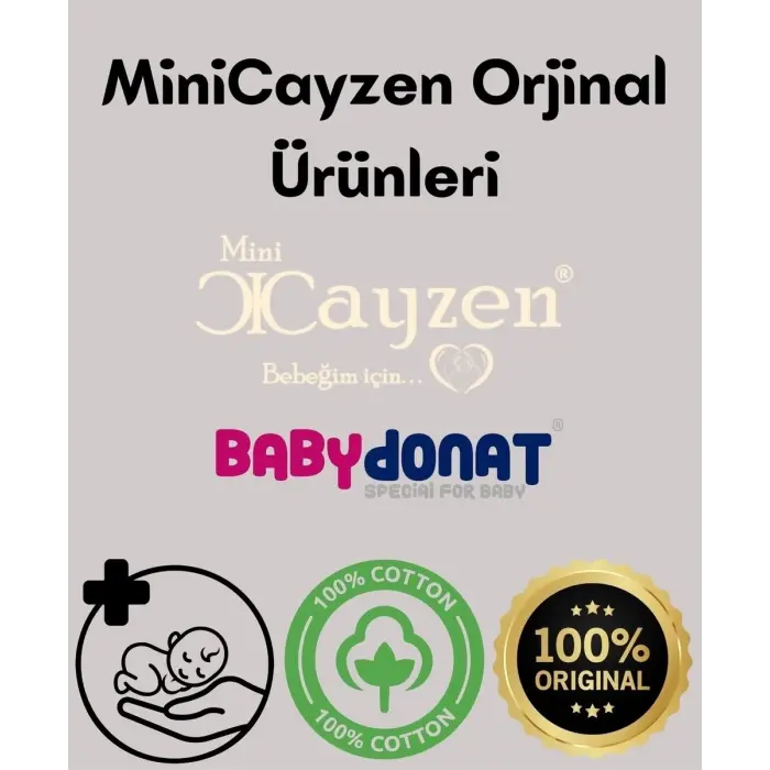 Orkide Büzgü Detaylı 3 Parça Kız Bebek Takımı %100 Pamuk