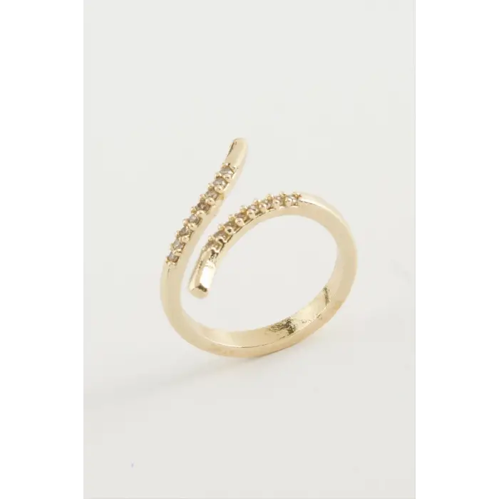 Oval Zirkon Taşlı Yüzük