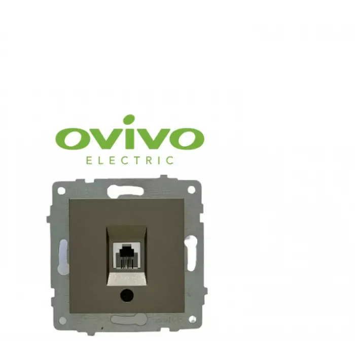 Ovivo Antrasit Telefon Pirizi Numeris Çerçevesiz Grano
