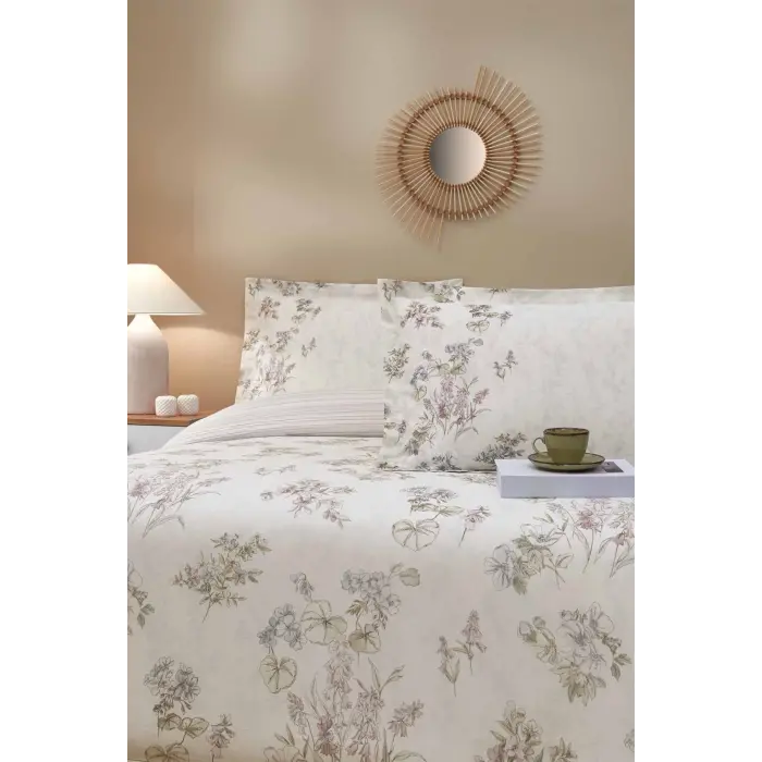 Özdilek Çift Kişilik Ranforce Nev Takımı Fiolett Yeşil