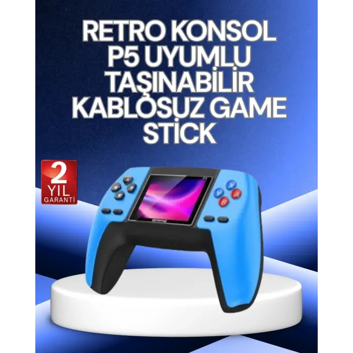 P5 Retro GamePad | 520 Klasik Oyunlu Mini Oyun Konsolu