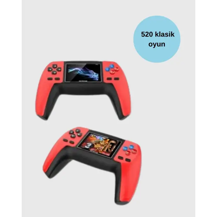 P5 Retro GamePad | 520 Klasik Oyunlu Mini Oyun Konsolu