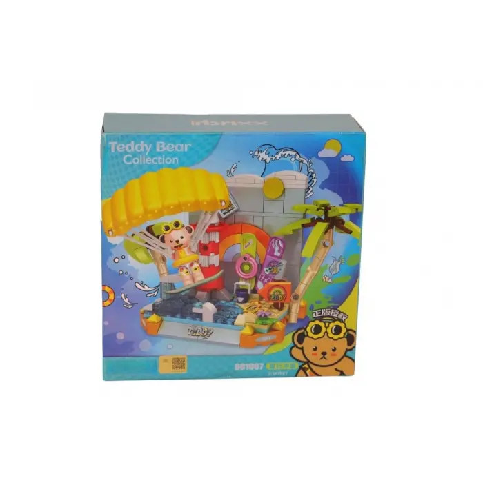 P881007 UÇURTMA SÖRFÇÜSÜ TEDDY 204 PARÇA BLOCK OYUNCAK