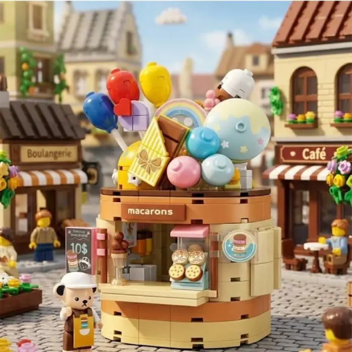 P881201 TEDDY BEAR KOLEKSİYONU DONDURMA DÜNYASI 354 PARÇA BLOCK OYUNCAK