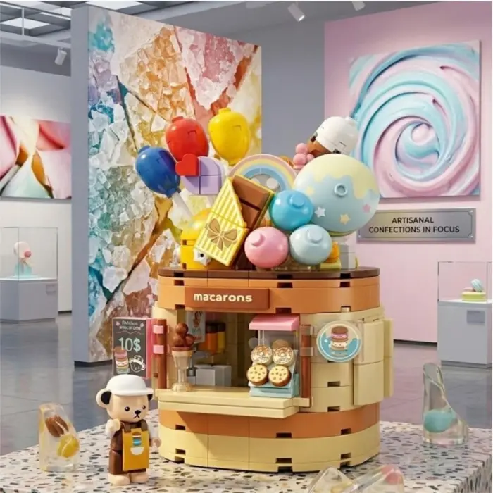 P881201 TEDDY BEAR KOLEKSİYONU DONDURMA DÜNYASI 354 PARÇA BLOCK OYUNCAK