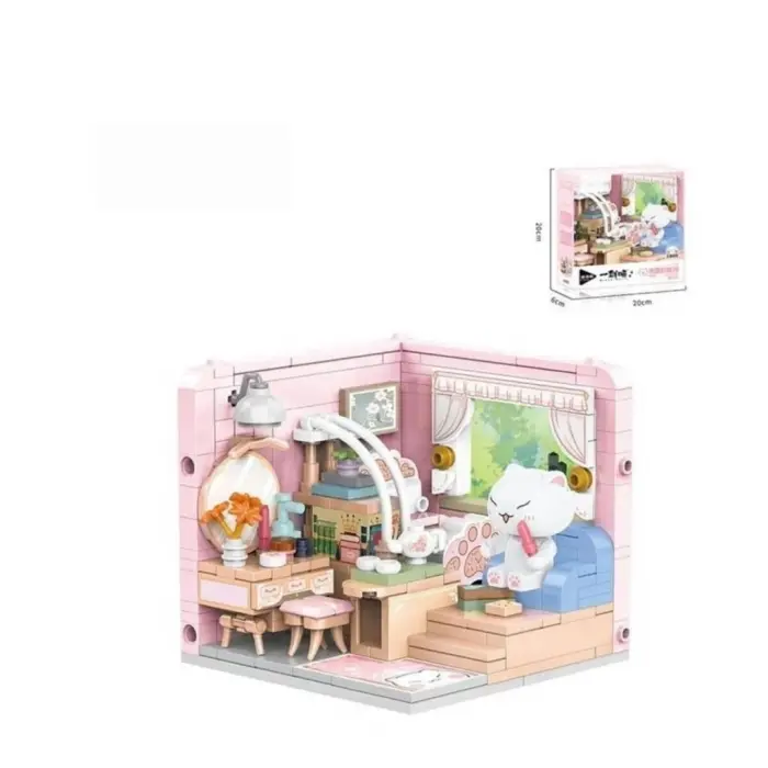 P885001 KEDİ ODASI 287 PARÇA BLOCK OYUNCAK