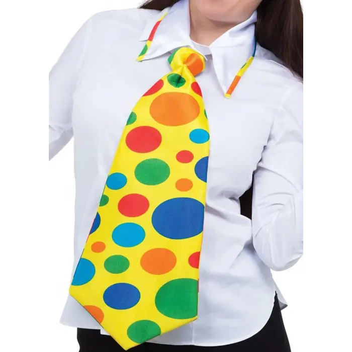 Palyaço Kravatı Lastikli Geniş Kesim 17x37 Cm Bx40