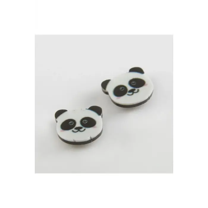 Panda Mıknatıslı Plastik Çocuk Küpesi
