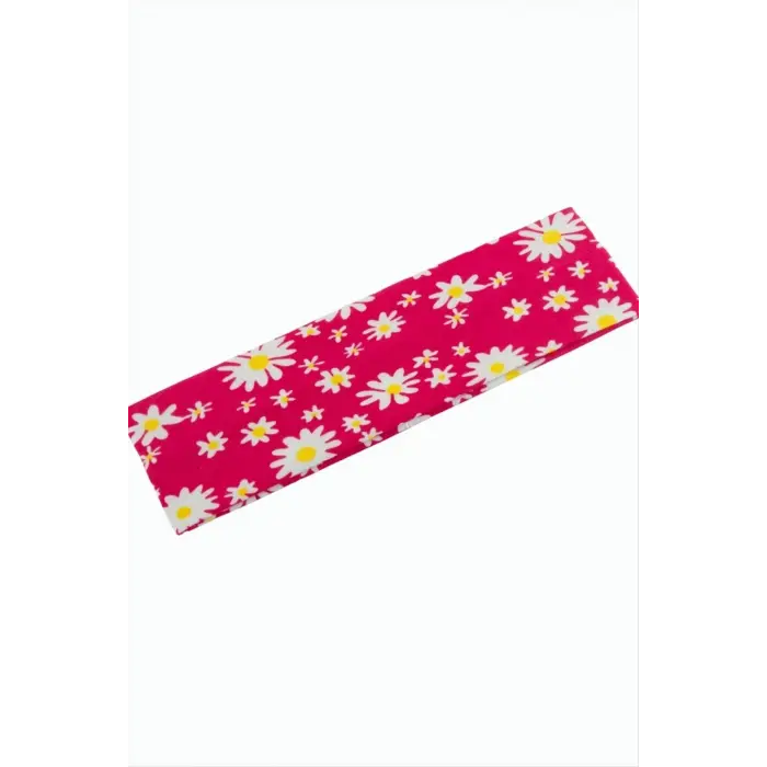 Papatya Desenli Saç Bandı 6 cm