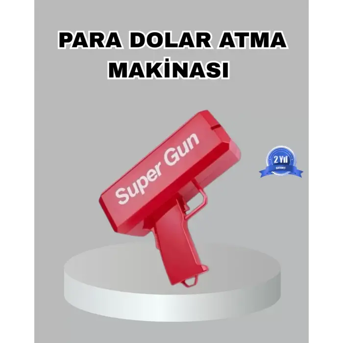 Para Saçma Makinesi Kırmızı Model 100’lü Para Hediyeli