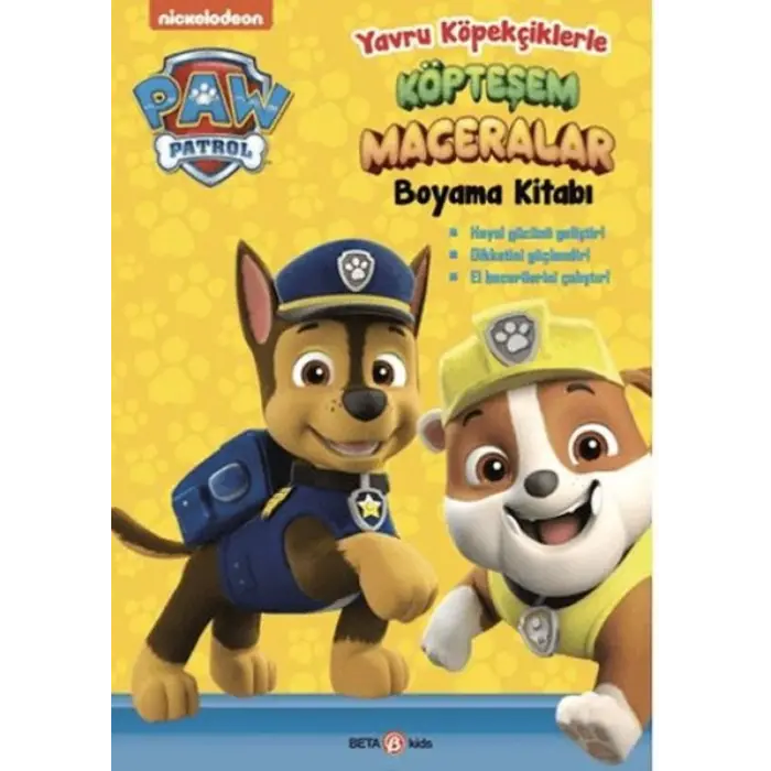 Paw Patrol Yru Köpekçiklerle Köpteşem Maceralar Boyama Kitabı