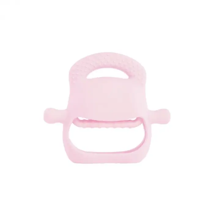 Pembe Bebek Silikon Diş Kaşıyıcı