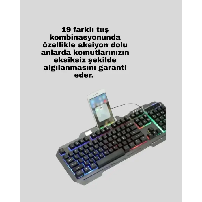 PG8018 LED Aydınlatmalı Mekanik Klavye Mouse – Oyunlarda Üstün Performans