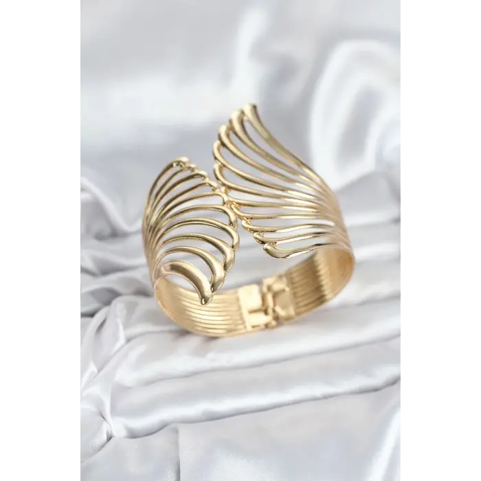 Pirinç Gold Renk Vintage Kadın Bileklik