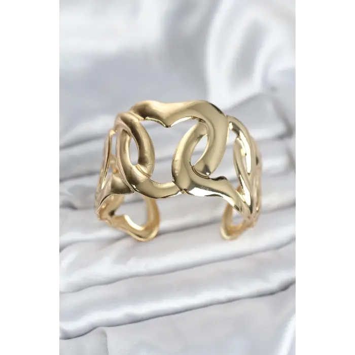 Pirinç Gold Renk Vintage Kadın Bileklik