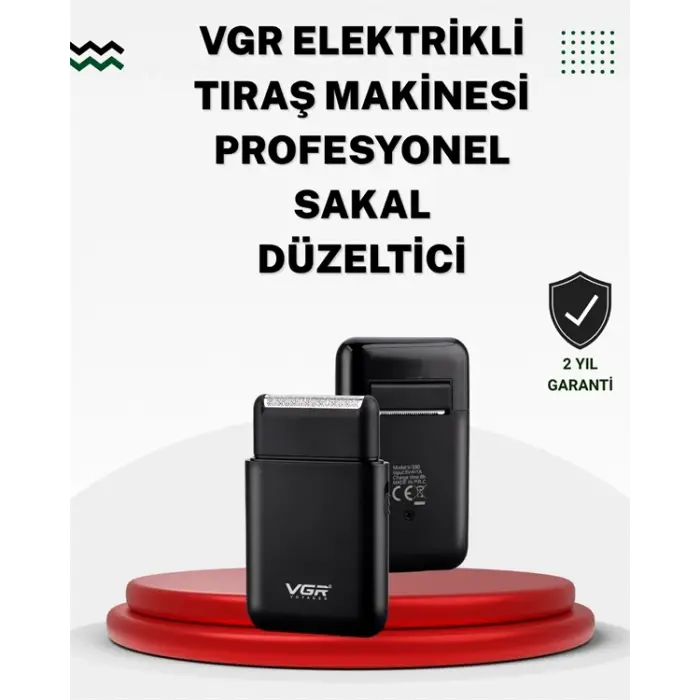 Pistonlu ve Örgülü Ağ Başlıklı Kart Tipi Traş Makinesi – Hafif, Güvenli, USB Şarjlı