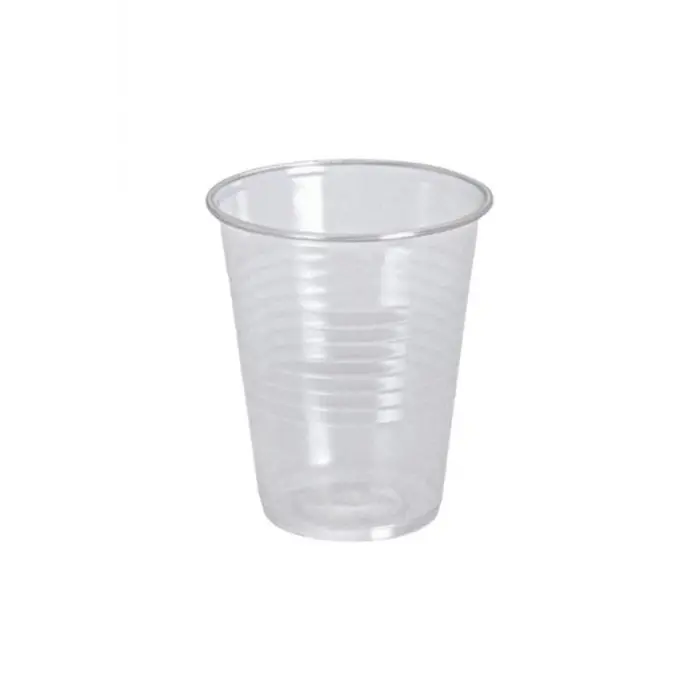 Plastik meşrubat bardağı 180 ml şeffaf 100lü 30 paket toplam 3000 adet - 1 Parça Sayısı