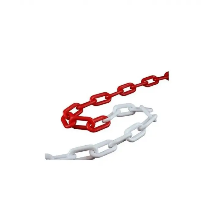Plastik Zincir Kırmızı Beyaz ( 5 Metre)
