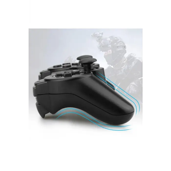 Playstation 3 uyumlu siyah bluetooth joystick, kablosuz bağlantı, 2 yıl garantili