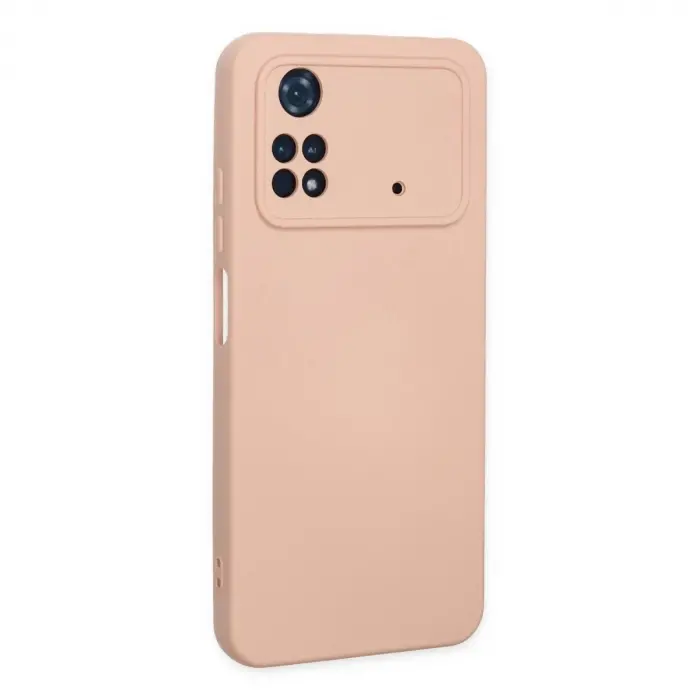 Po M4 Pro 4g Kılıf Nano İçi Kadife  - Pudra