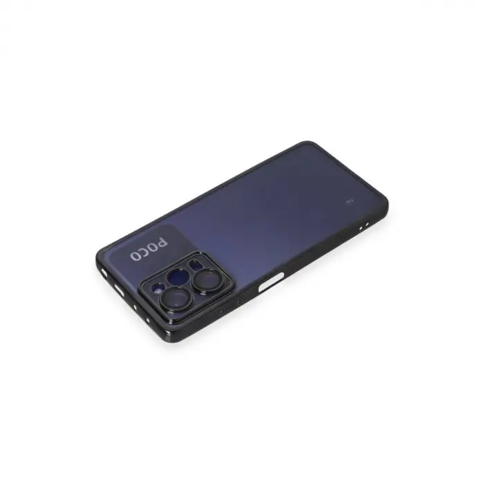 Po X5 Pro 5g Kılıf  Lensli  - Siyah