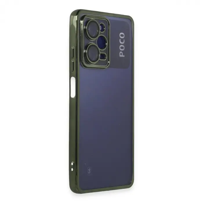 Po X5 Pro 5g Kılıf  Lensli  - Yeşil