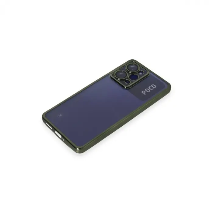 Po X5 Pro 5g Kılıf  Lensli  - Yeşil