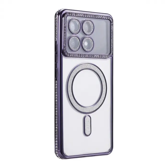 Po X6 Pro Joke Simli Magneticsafe Kılıf - Derin Mor