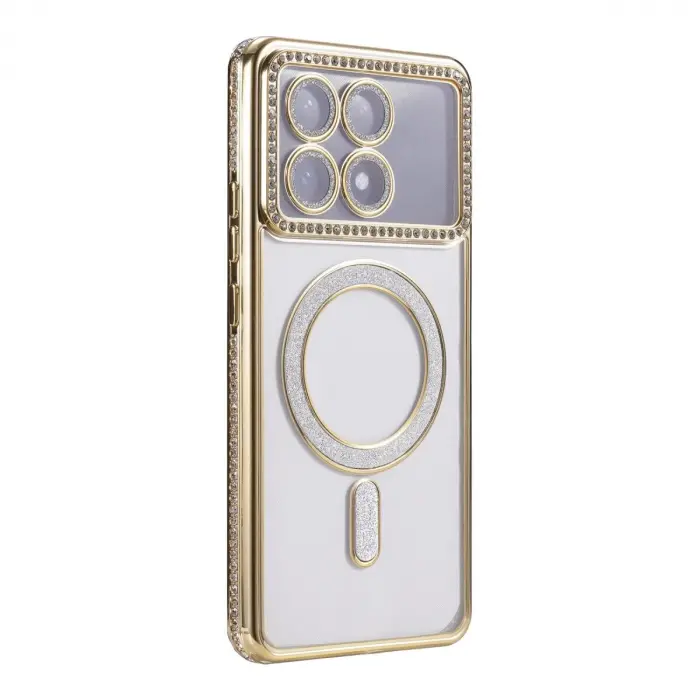Po X6 Pro Joke Simli Magneticsafe Kılıf - Gold