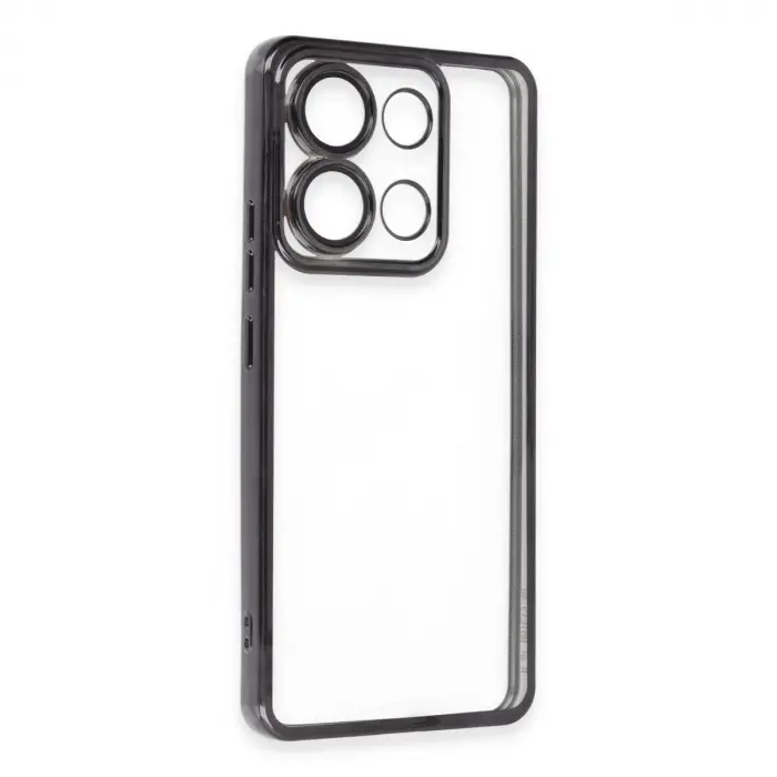 Po X6 Pro Kılıf  Lensli  - Siyah