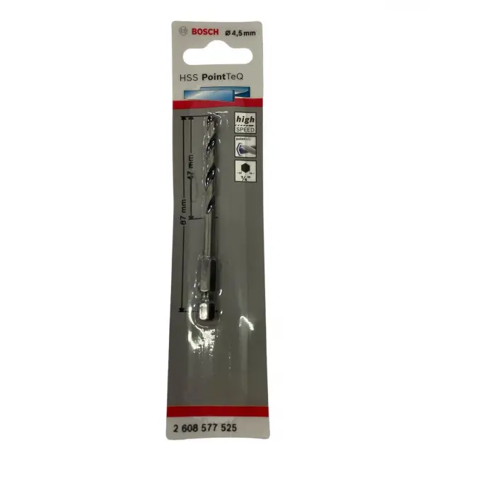 Point TeQ Altıgen Şaftlı Hss Matkap Ucu 4,5 mm