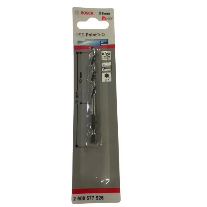 Pointteq Altıgen Şaftlı Hss Matkap Ucu 5 mm