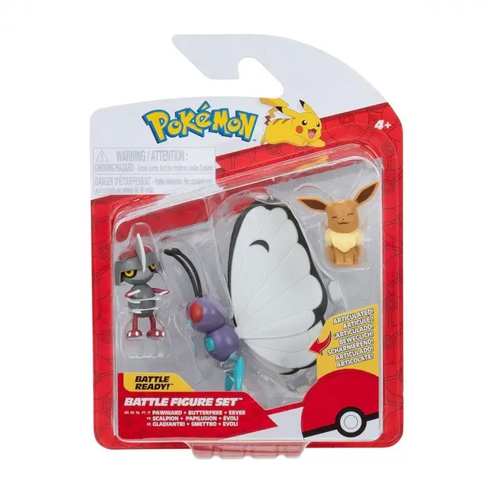 POK 95155-E Pokemon Battle 3lü Figür Seti Asorti