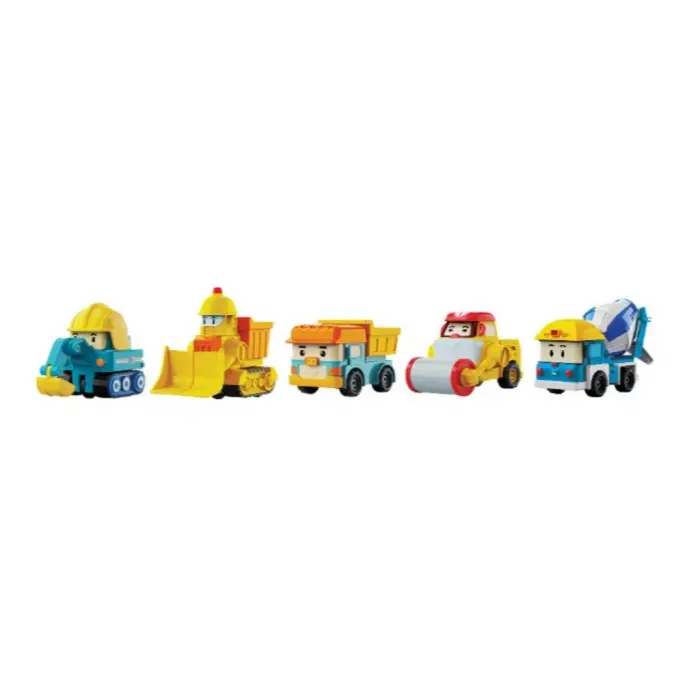 Poli Mini İnşaat Araçları 5li Set